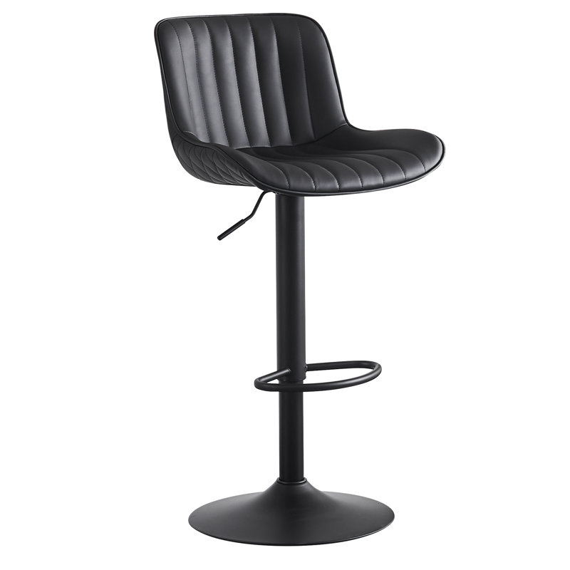 Corrigan Studio® Brinitta Modern Swivel Adjustable Height Bar Stools